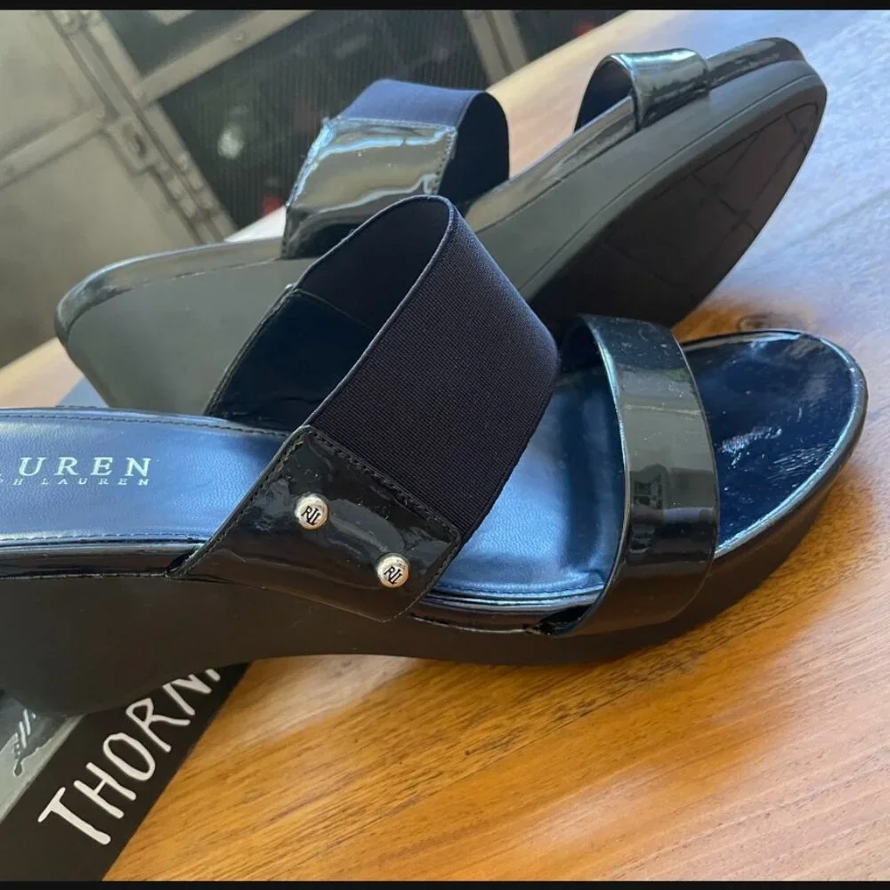 Ralph Lauren Rihanna Platform Wedge Size 10